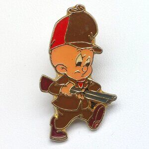 Vintage 1989 Elmer Fudd Pin Warner Bros Looney Tunes Gift Creations Taiwan